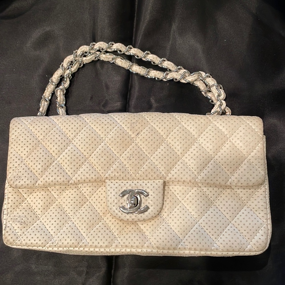Chanel classic in off white